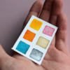 Dot card 6 acuarelas (3 mate / 3 perladas) - Imagen 2