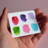 Dot card de 6 acuarelas mate - Imagen 3